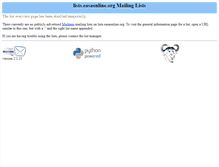 Tablet Screenshot of lists.easaonline.org